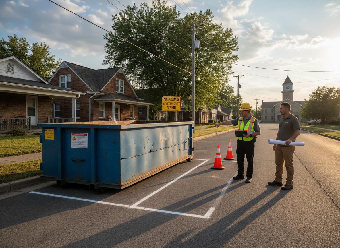 Fort Gibson Permit Rules for Placing a Dumpster on the Street